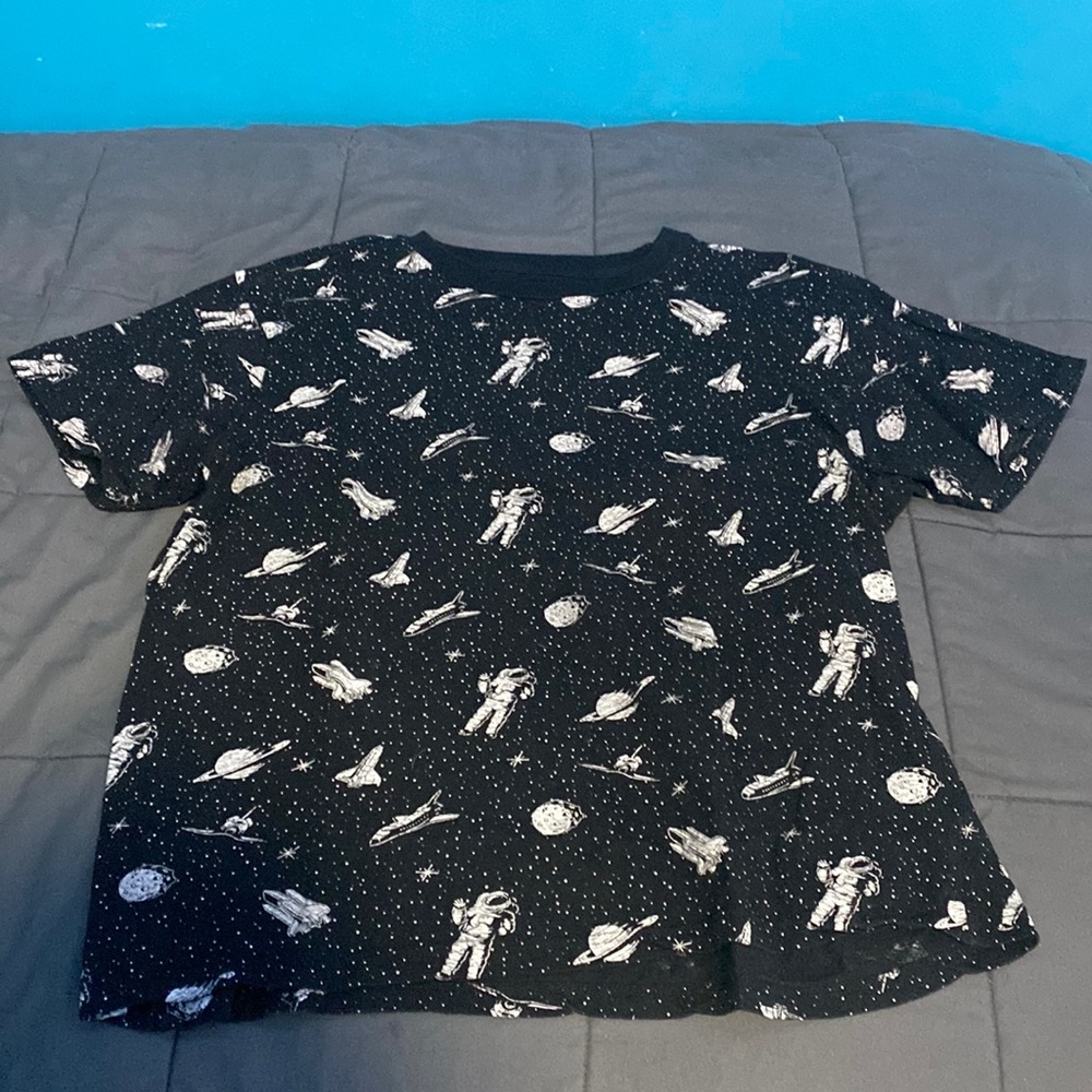 Black and White Astronaut Tee